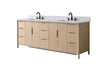 Raleigh 84" free standing double bathroom vanity.