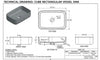 Modern Rectangular Porcelain Vessel Sink | Multi-Color Bathroom Basin