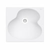 Ruy Ohtake by Roca Square Organic Porcelain vessel sink. Square bathroom sink