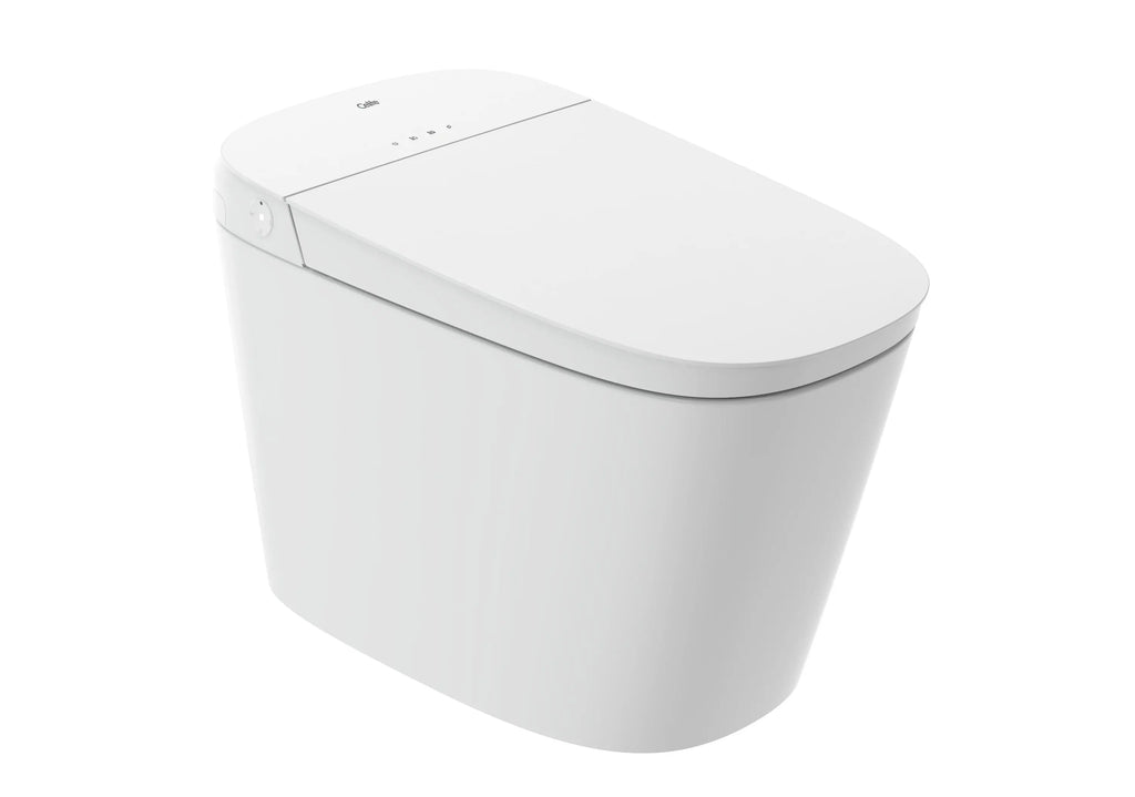 Zenix square Smart Toilet, Floor Mount, White Vitreous China. Celite by Roca Roca