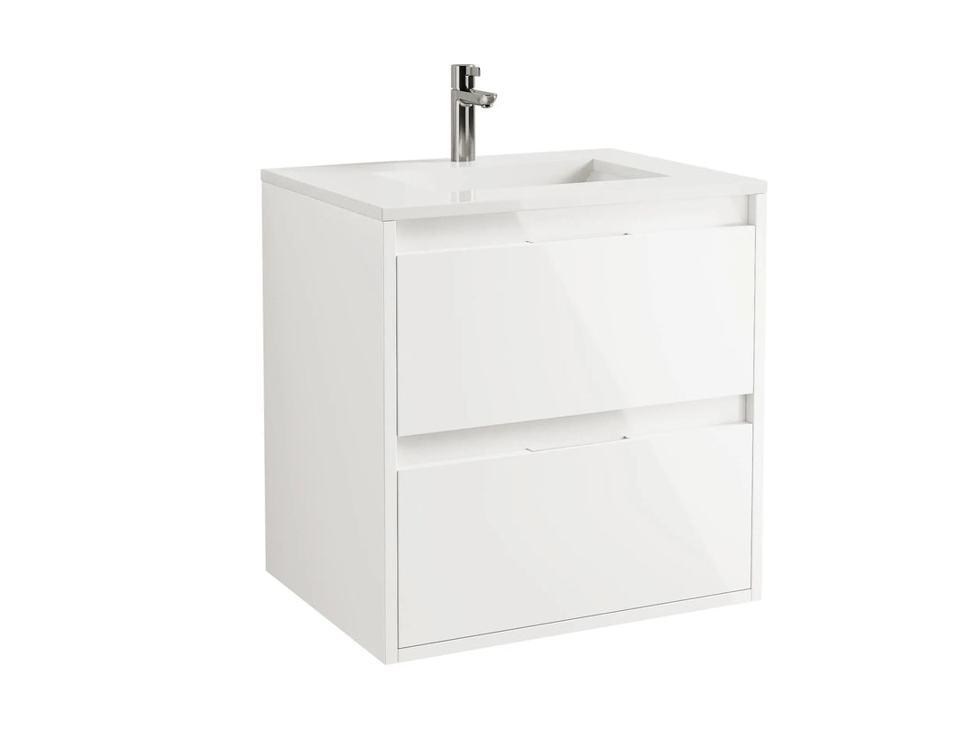 Cube small Bath Vanity with sink. 24 inches bathroom vanity. Roca Group