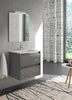 Samoa 24 inches wall mounted bathroom Vanity 2 drawers with ceramic sink console