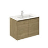 Samoa 32 inches modern wall mounted bathroom Vanity 2 doors with ceramic sink console Roca Group