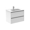 Samoa 32 inches wall mounted Bathroom Vanity 2 drawers with ceramic sink console Roca Group