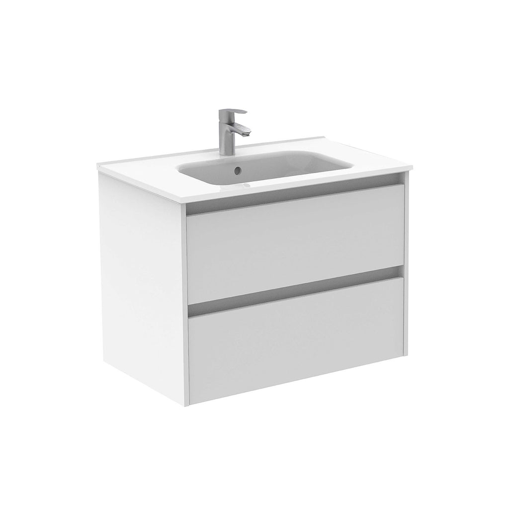 Samoa 32 inches wall mounted Bathroom Vanity 2 drawers with ceramic sink console Roca Group