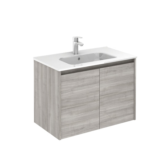 Samoa 32 inches modern wall mounted bathroom Vanity 2 doors with ceramic sink console Roca Group