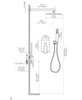 Loretta polished chrome complete shower set  .Shower System 10 Inches showerhead Secret Bath