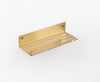 Modern 12" shower shelf with hook. Contemporary shower caddy secretbathstore