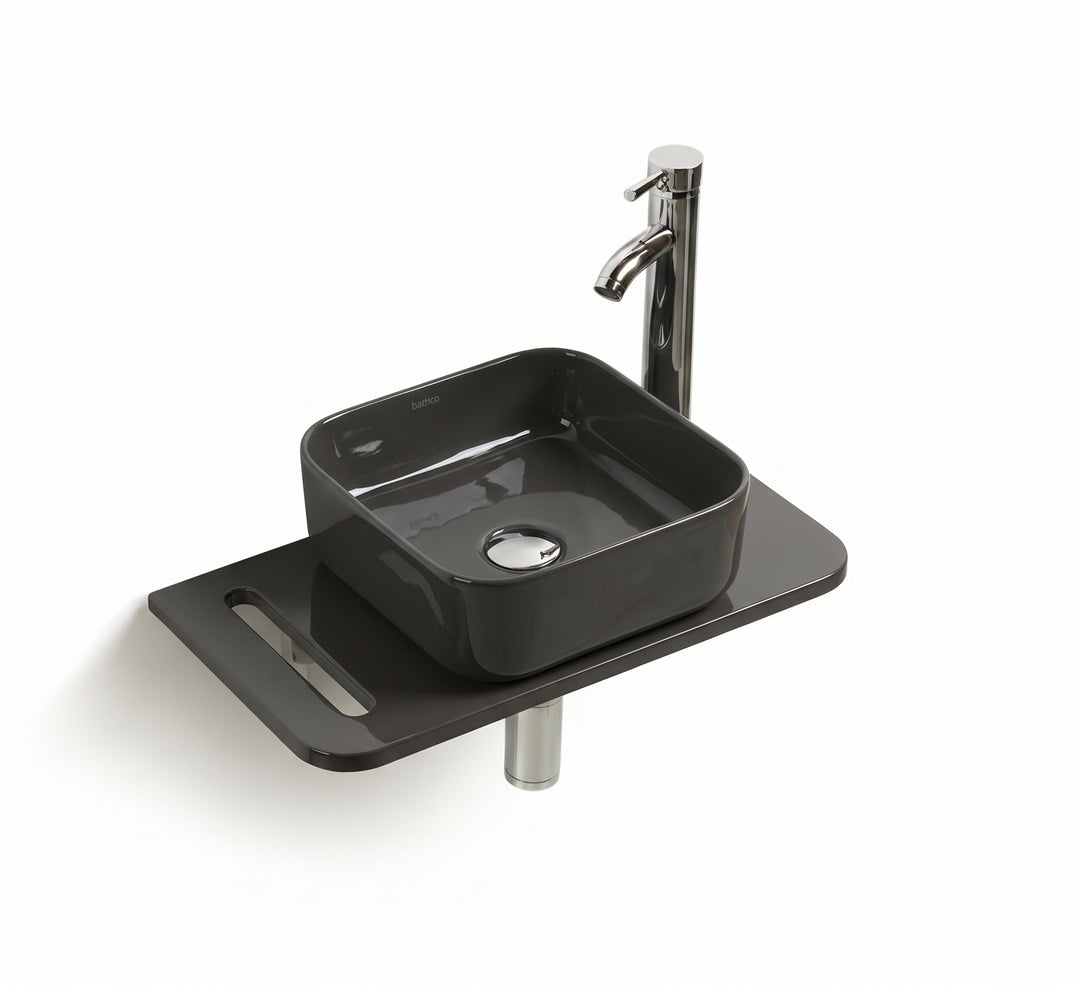 Modern vanity set|Colored bathroom sink set