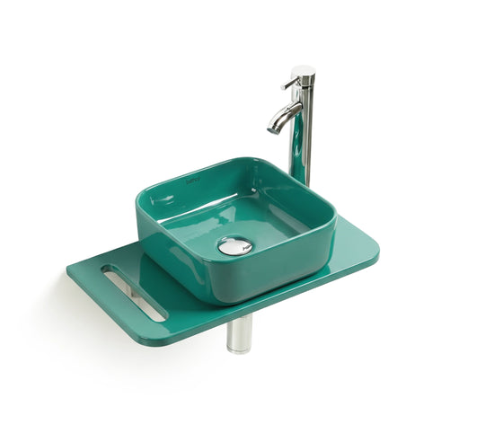 Modern vanity set|Colored bathroom sink set