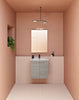 Pack Stay 20 inches floating small bathroom Vanity with sink console and mirror. Contemporary small bathroom cabinet.