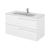 Tirare 40 inches Modern Bathroom Vanity with drawers. Porcelain sink console