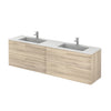 Tirare 80" Double Bathroom Vanity with drawers. Double sink vanity