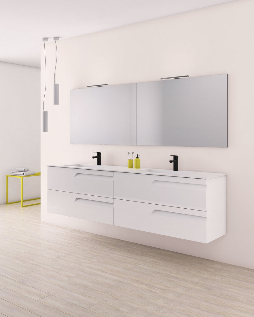 Tirare 80" Double Bathroom Vanity with drawers. Double sink vanity