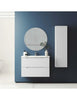 matte white bathroom vanity