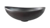 Begursa black Cast Iron bathroom vessel sink. Bowl sink.