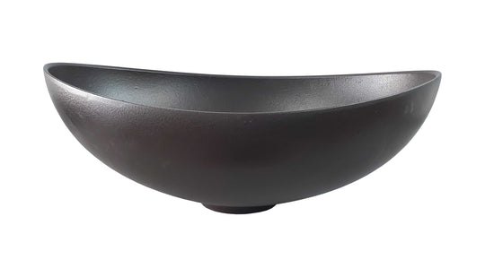 Begursa black Cast Iron bathroom vessel sink. Bowl sink.