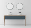 Venne 63" double sink Contemporary bathroom vanity. Ocean Blue edition Secret Bath