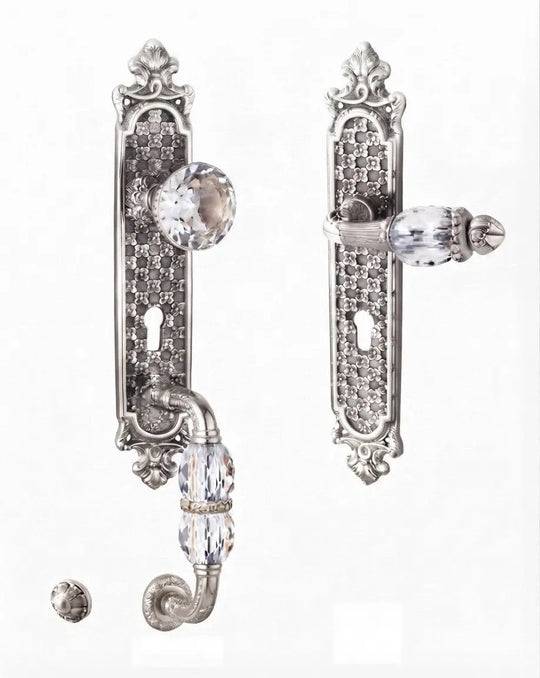 Versailles Front Door Lock Set with Swarovski Crystals