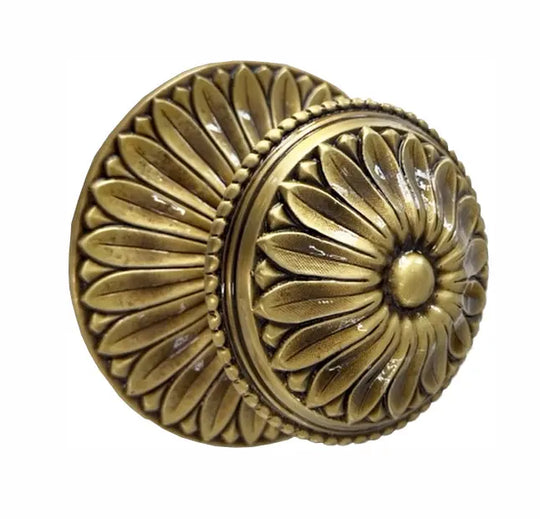 Viena Center door fixed knob 6 in . Classica collection. Brass door Knob Luxury door knobs. Secret Bath Plus