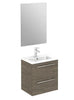 Pack Stay 20 inches wall mounted bathroom Vanity 2 drawers with ceramic sink console and mirror