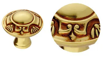 Dover Center door fixed knob 3.2 in . Classica collection. Brass door Knob Luxury door knobs. Secret Bath Plus