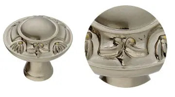 Pravia Center door fixed knob 3.7 in . Classica collection. Brass door Knob Luxury door knobs. Secret Bath Plus