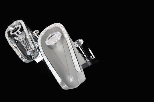 Niagara Luxury waterfall chrome bathroom sink faucet with Swarovski crystals