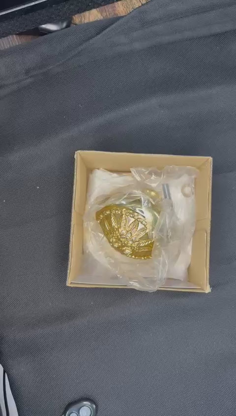 Unboxing luxury center door fixed knob