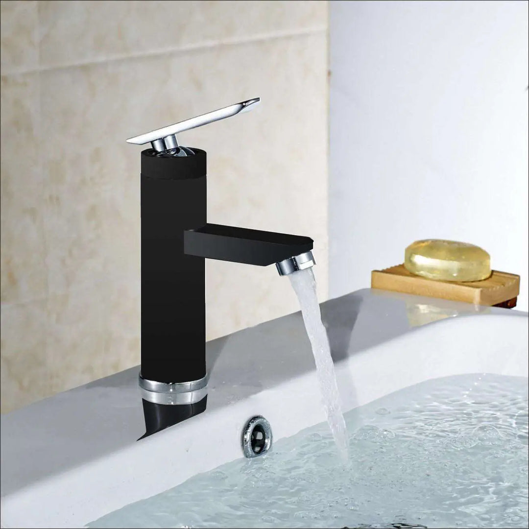 Victor single handle bathroom sink faucet. Contemporary bathroom tap