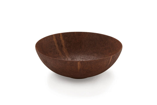 Corten steel bathroom vessel sink. Matte Oxide Bathco