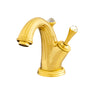 Artica Swarovski® Gold single hole bathroom sink faucet. Luxury faucet, European brand