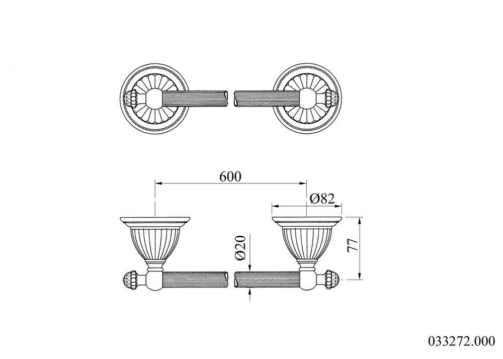 Artica large towel bar, Towel rail, luxury towel holders Secret Bath