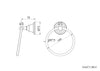 Strass Luxury chrome towel ring with customized Swarovski crystals. Plain plate Secret Bath