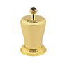 Boutique Swarovski® polished gold Cotton balls Jar, luxury bath accessories. Classic cotton case