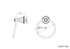 Adriatica towel ring technical drawing