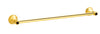 Adriatica Luxury gold towel bar with black Swarovski crystal inlaid. High end towel rail traditional style.