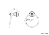 Adriatica Swarovski® gold towel ring, hand towel holder, luxury gold bath accessories Secret Bath