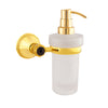 Adriatica Swarovski® gold wall soap dispenser, luxury gold bath accessories