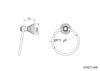 Dragon Swarovski® gold towel ring, hand towel holder, luxury towel rack Secret Bath