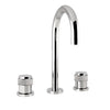 Soho three holes bathroom sink faucet. Polished chrome. Secret Bath