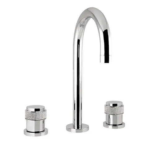 Soho three holes bathroom sink faucet. Polished chrome. Secret Bath