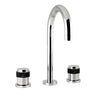 Soho three holes bathroom sink faucet. Polished chrome. Secret Bath