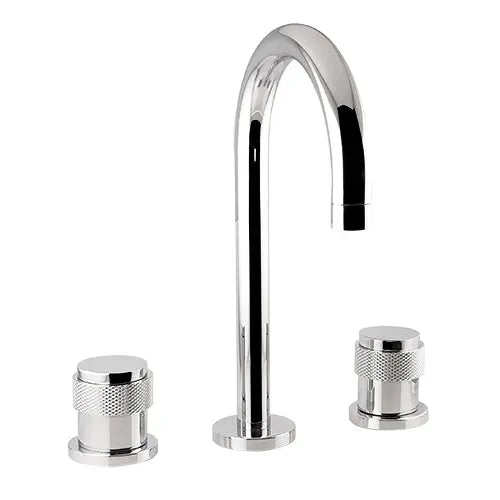 Soho three holes bathroom sink faucet. Polished chrome. Secret Bath