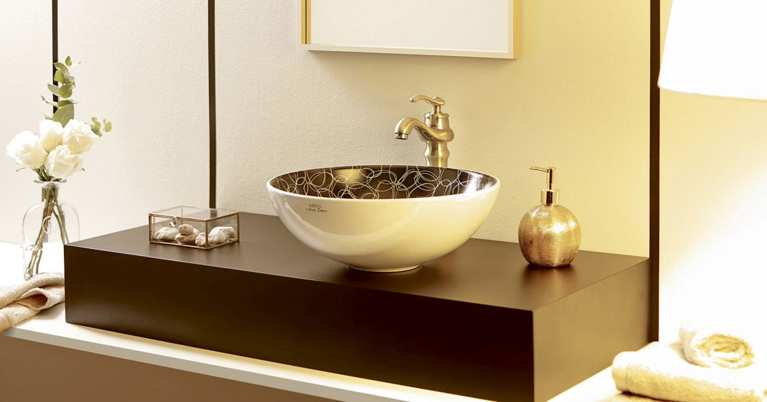 Bulla bathroom vessel sink designed by Maria Centeno Bathco