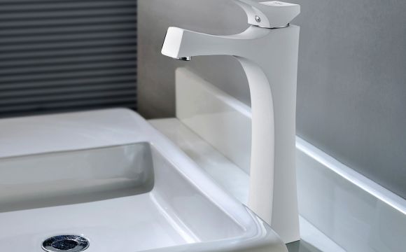 Virago bathroom vessel sink faucet.