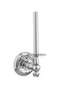 Strass Luxury chrome Vertical toilet paper holder with  Swarovski crystals. Decorated Secret Bath