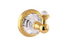 Strass Luxury gold towel hook with customized Swarovski crystals. Decorated plate