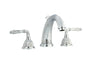 Artica Chrome two handles widespread bathroom sink faucet