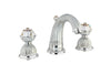 Artica Swarovski® Chrome two handles widespread bathroom sink faucet, Luxury taps, Swarovski decoration